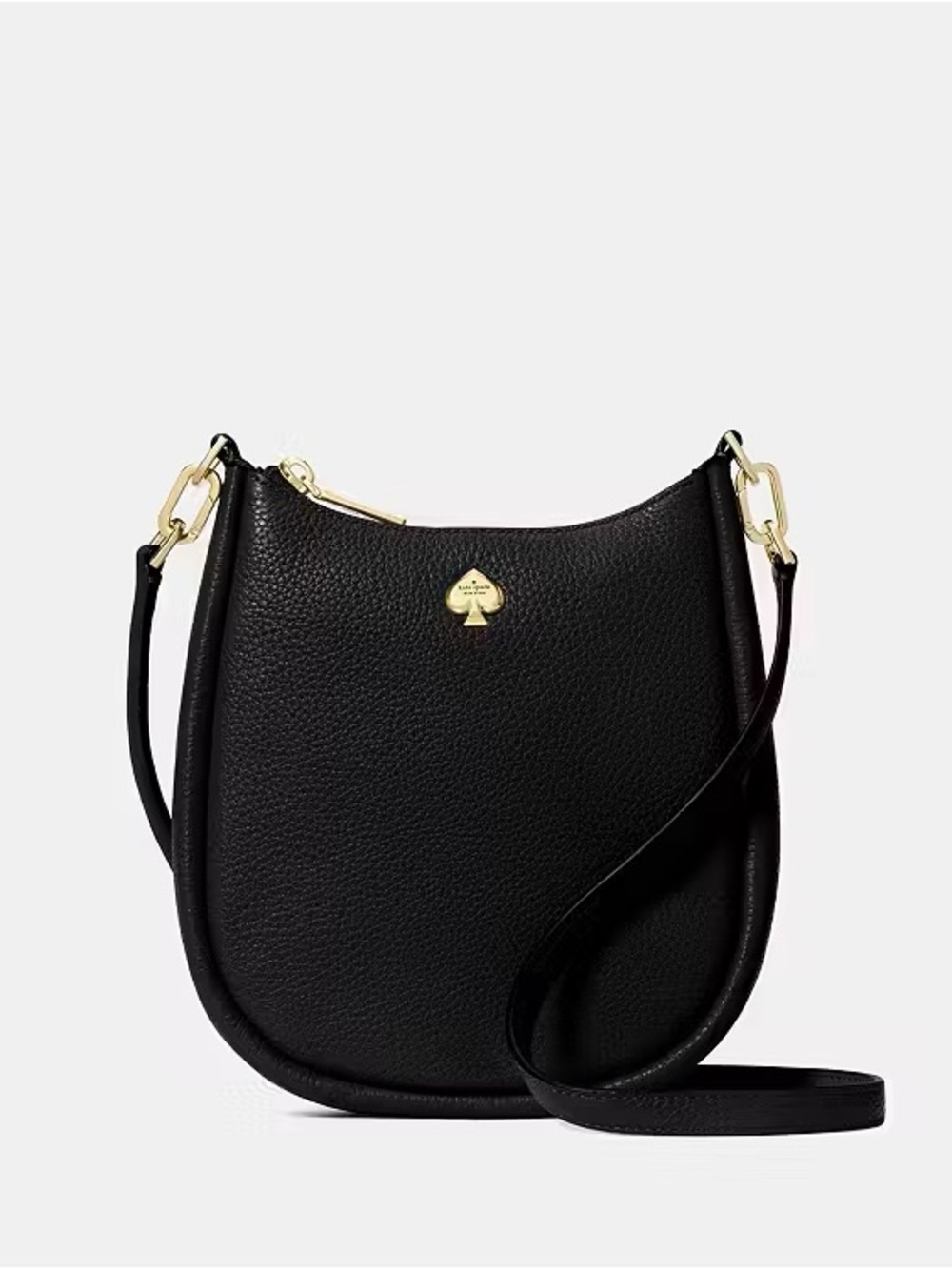 ♠️Kate Spade New York Kayla Swingpack Small Leather Crossbody Bag, Black NEW NWT